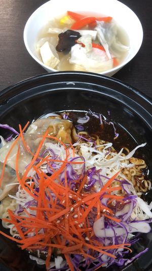 Dry Dumpling Noodle at Vegandeli in Central Singapore