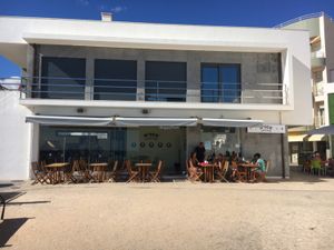 outside at the back  at N'Ice Cream in Armacao De Pera