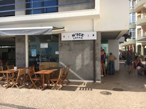outside at back  at N'Ice Cream in Armacao De Pera