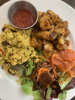 Tofu scramble from brunch menu  at Cloud Cakes - Mandar in Paris