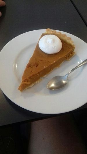 Vegan pumpkin pie  at Cloud Cakes - Mandar in Paris
