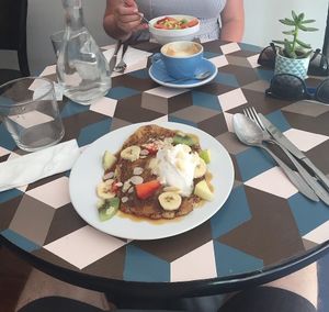Pancakes with fruit.  at Cloud Cakes - Mandar in Paris