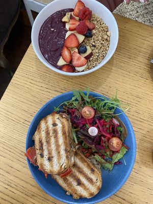 açai + mushroom toastie  at Cloud Cakes - Mandar in Paris