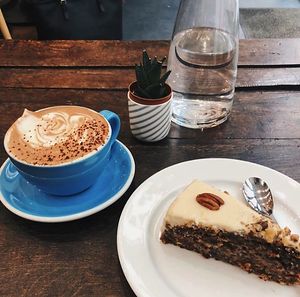 Delicious Carrot cake & Hot Chocolate at Cloud Cakes. at Cloud Cakes - Mandar in Paris