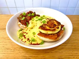 Egg & bacon muffin at Cloud Cakes - Mandar in Paris