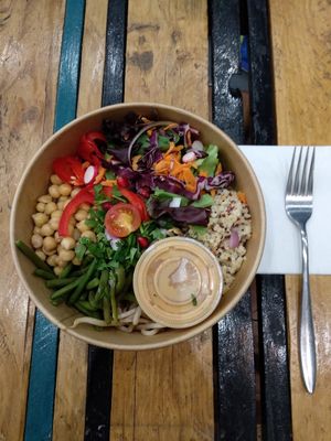 Small Buddha bowl, but tasty. at Cloud Cakes - Mandar in Paris