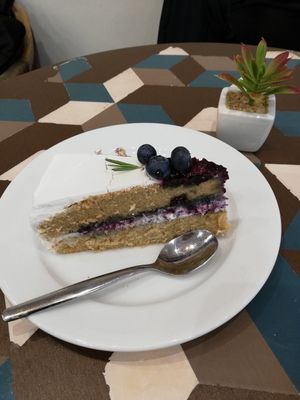 Vanilla blueberry cake. The best in the world. at Cloud Cakes - Mandar in Paris