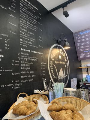 Some of the drink menu  at Cloud Cakes - Mandar in Paris