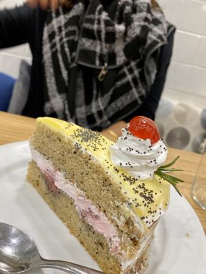 Lemon cherry cake at Cloud Cakes - Mandar in Paris