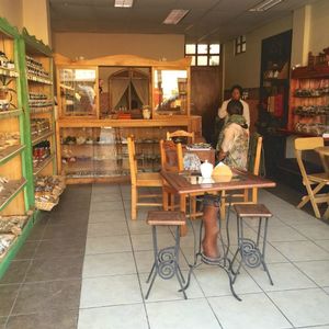 Dining tables at El Eden in Urubamba