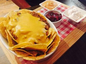 Vegan nachos at The Snug Public House St Kilda in St Kilda