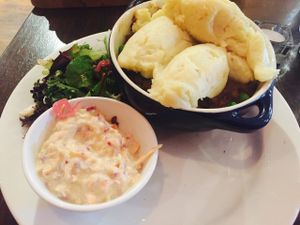 Vegan cottage pie at The Snug Public House St Kilda in St Kilda