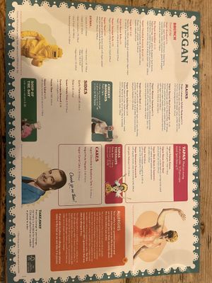 Vegan menu (Sep 23)  at Valereso Lounge in Trowbridge