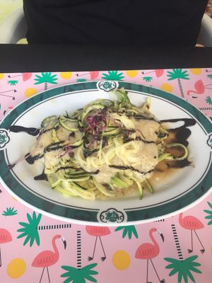 zucchini alfredo  at True To Life in Orihuela Costa