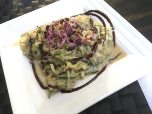 Creamy alfredo zucchini pasta  at True To Life in Orihuela Costa