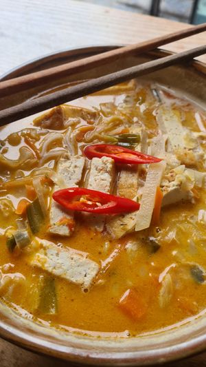 Thai Ramen Soup with Tofu at Basic - Westenriederstr - Maybe closed in Munich