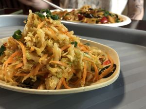 Surowka – cabbage and carrots in sesame vinaigrette   at Pekin Bar in Sopot