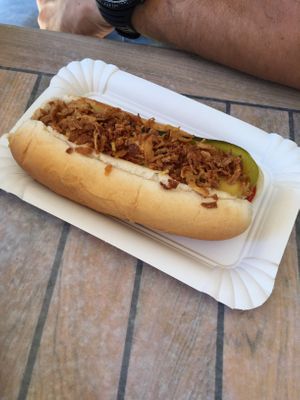 vegan Hot Dog (4,50€) at VIP Tapas in Mallorca