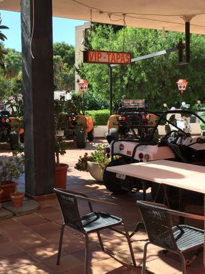 Outside  at VIP Tapas in Mallorca