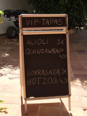 menu  at VIP Tapas in Mallorca