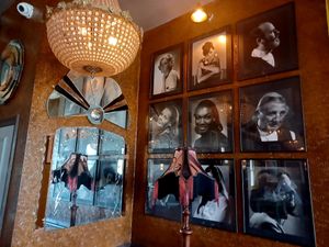 Interesting walls at Estero Lounge in Monmouth