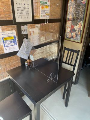 Your safety is our safety. at Doon Shokudo Indoyama in Matsumoto