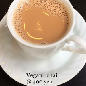 vegan chai at Doon Shokudo Indoyama in Matsumoto