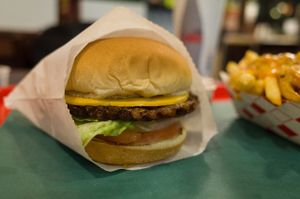Cheeseburger at VegeWay in Las Vegas