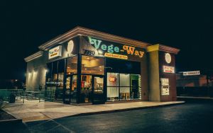 outside at VegeWay in Las Vegas