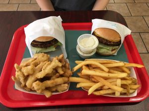 double burger  at VegeWay in Las Vegas