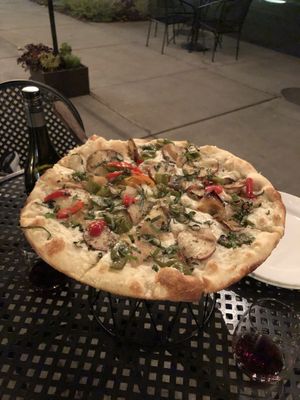 Prima Patata with rosemary potatoes and caramelized onions   at Bend Pizza Kitchen in Bend