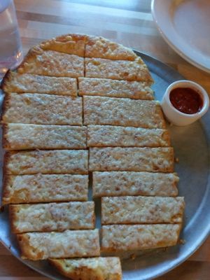 Vegan garlic  cheese breadsticks at Bend Pizza Kitchen in Bend