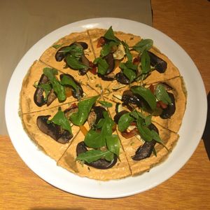 raw pizza at The Coast in Pak Nam Pran