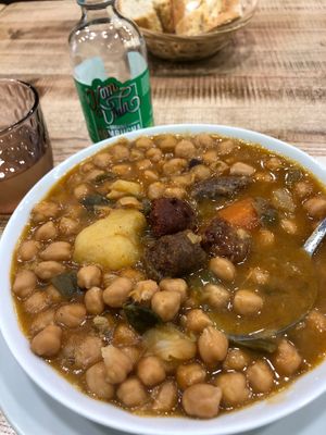 Cocido vegano :) at El Perro Gamberro in Madrid