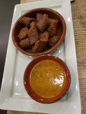 Chorizo  vegano  at El Perro Gamberro in Madrid