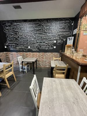 Inside terrace  at El Perro Gamberro in Madrid