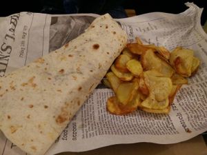 burrito at El Perro Gamberro in Madrid