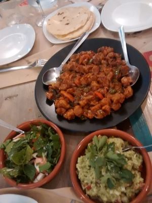 Tacos gamberros at El Perro Gamberro in Madrid