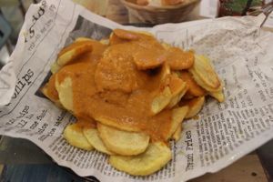 Patatas Bravas at El Perro Gamberro in Madrid