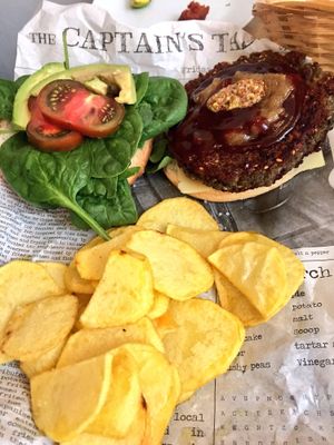 The Delicious Burger  at El Perro Gamberro in Madrid