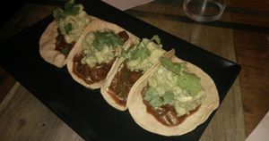 fajitas at El Perro Gamberro in Madrid