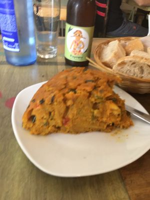 Enormous tortilla. Delicious!  at El Perro Gamberro in Madrid
