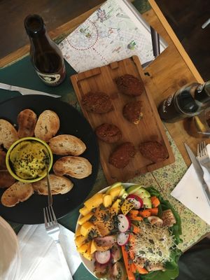 Croquetas de tomate con albahaca ?  at El Perro Gamberro in Madrid