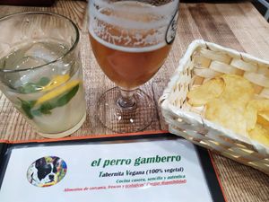 El perro vegano at El Perro Gamberro in Madrid