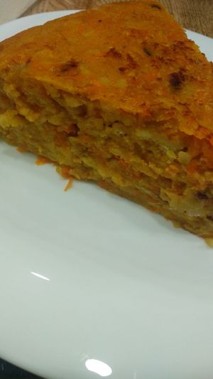 Tortilla con calabaza at El Perro Gamberro in Madrid