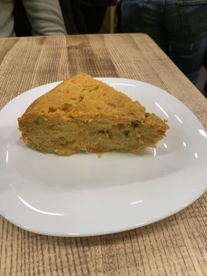 Spanish omlette at El Perro Gamberro in Madrid