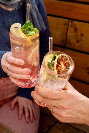lemonade and drinks at Cafe Glocke in Dresden