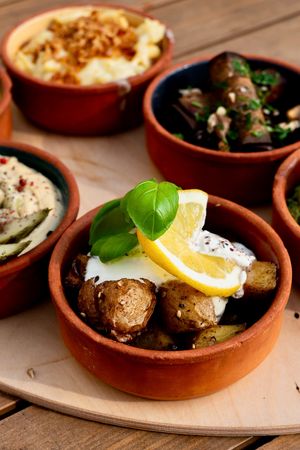 Lebanon Lemon Potatoes at Cafe Glocke in Dresden