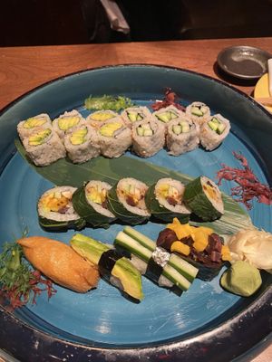 Avocado and cucumber rolls  at SushiSamba in Las Vegas