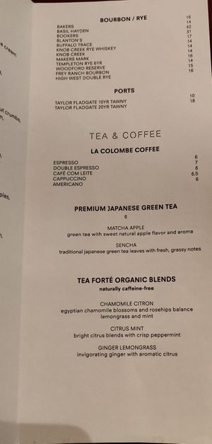 Teas at SushiSamba in Las Vegas